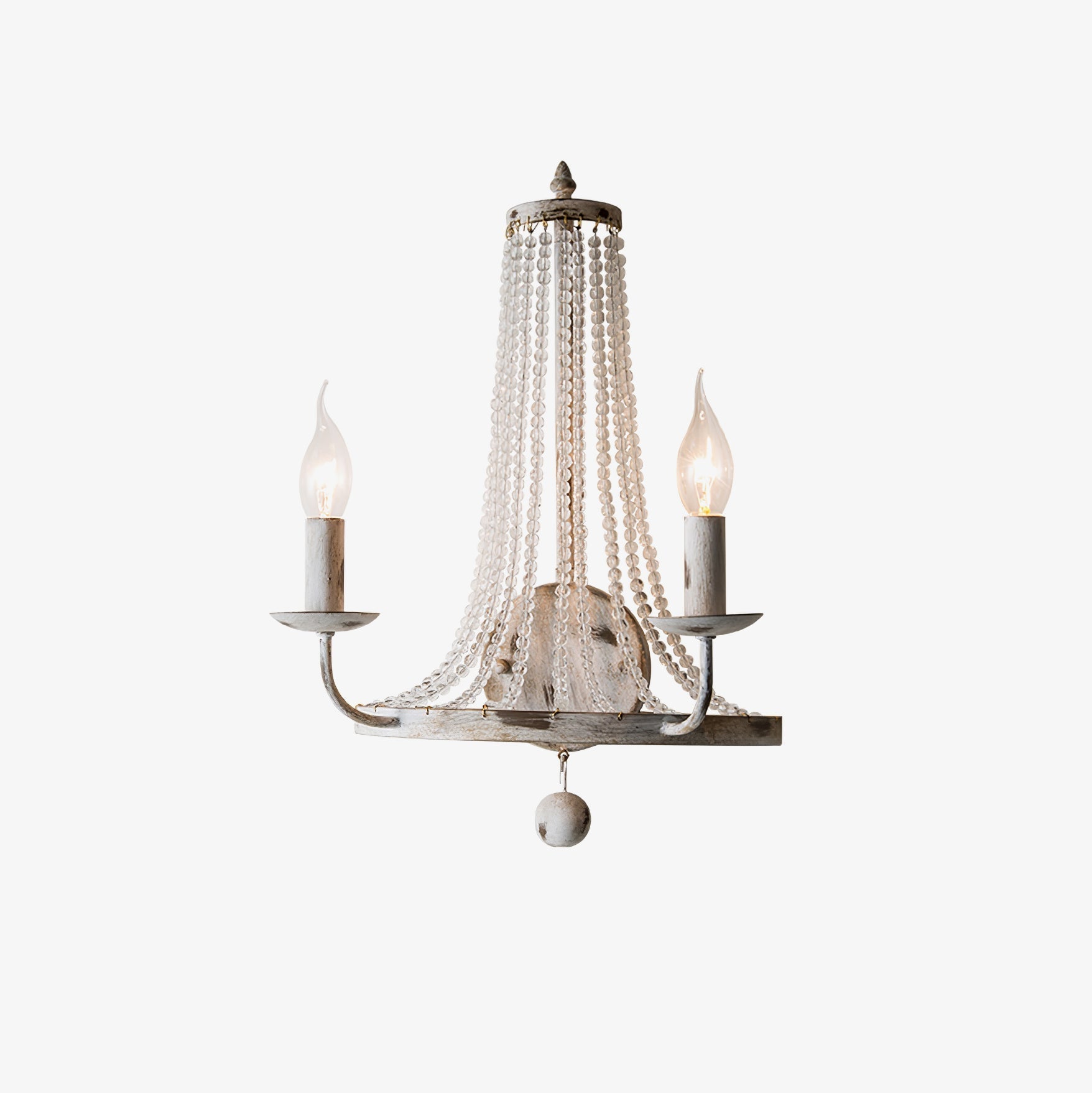 Arvela Vintage Industrial Crystal Wall Lamp-Neutral Decor