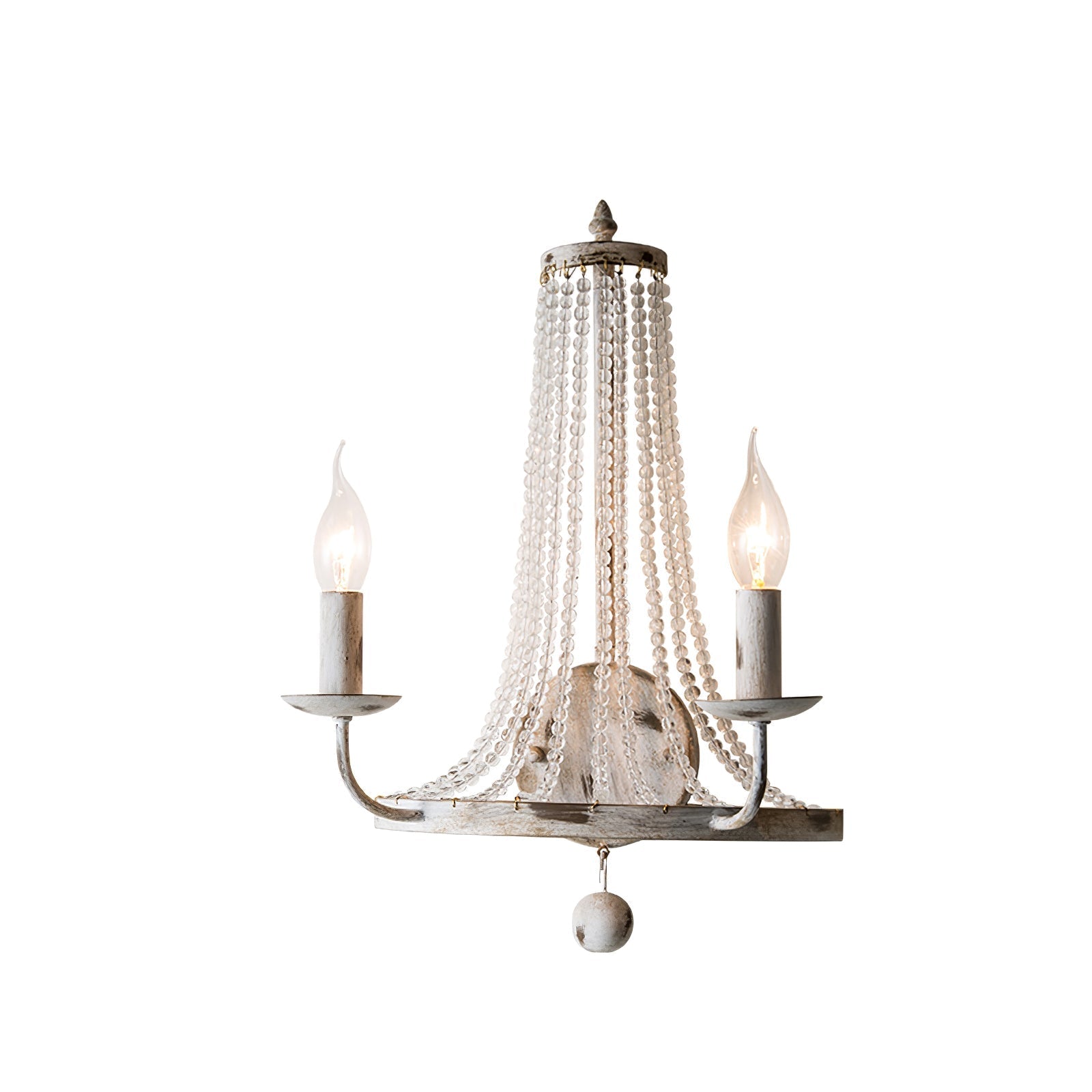 Arvela Vintage Industrial Crystal Wall Lamp-Neutral Decor