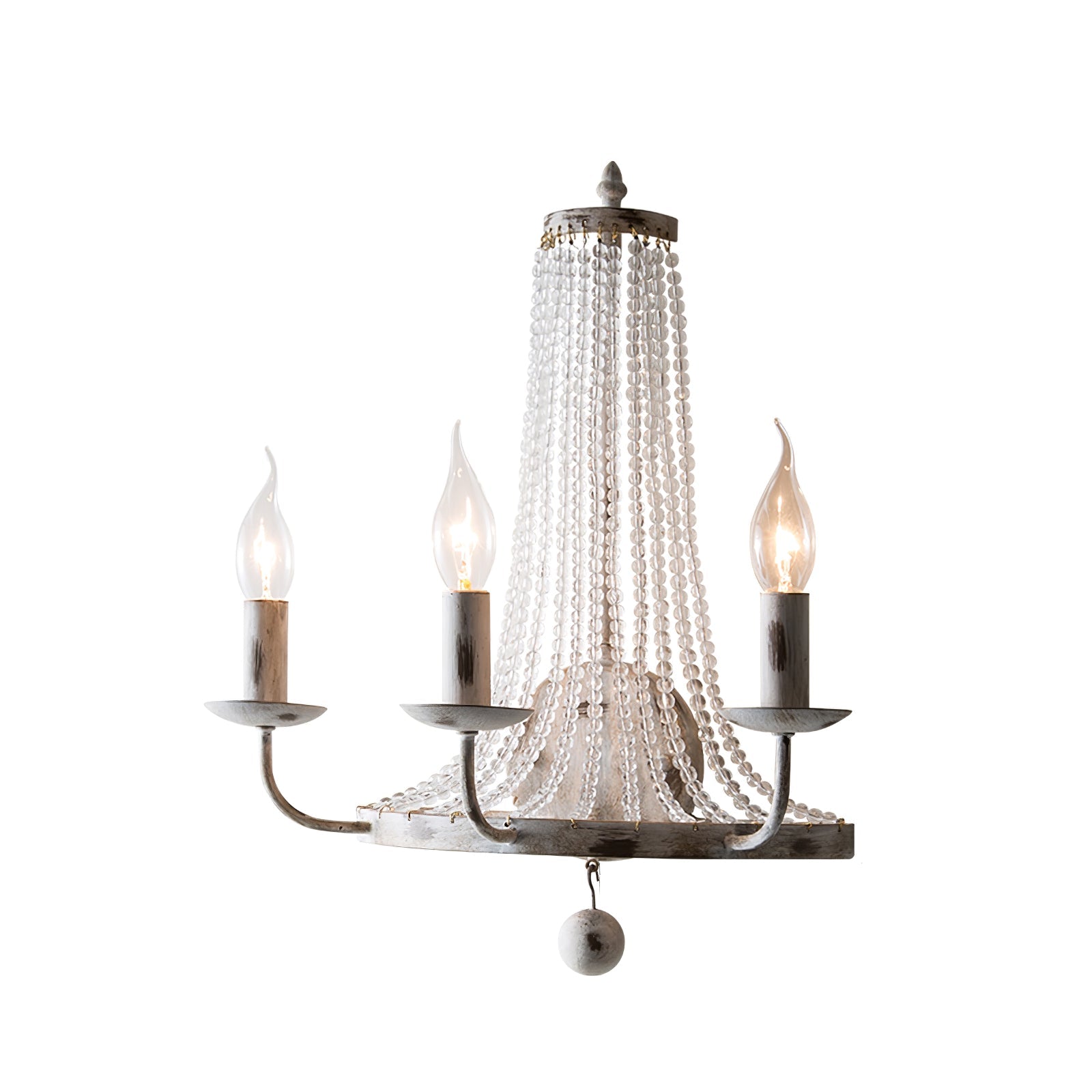 Arvela Vintage Industrial Crystal Wall Lamp-Neutral Decor