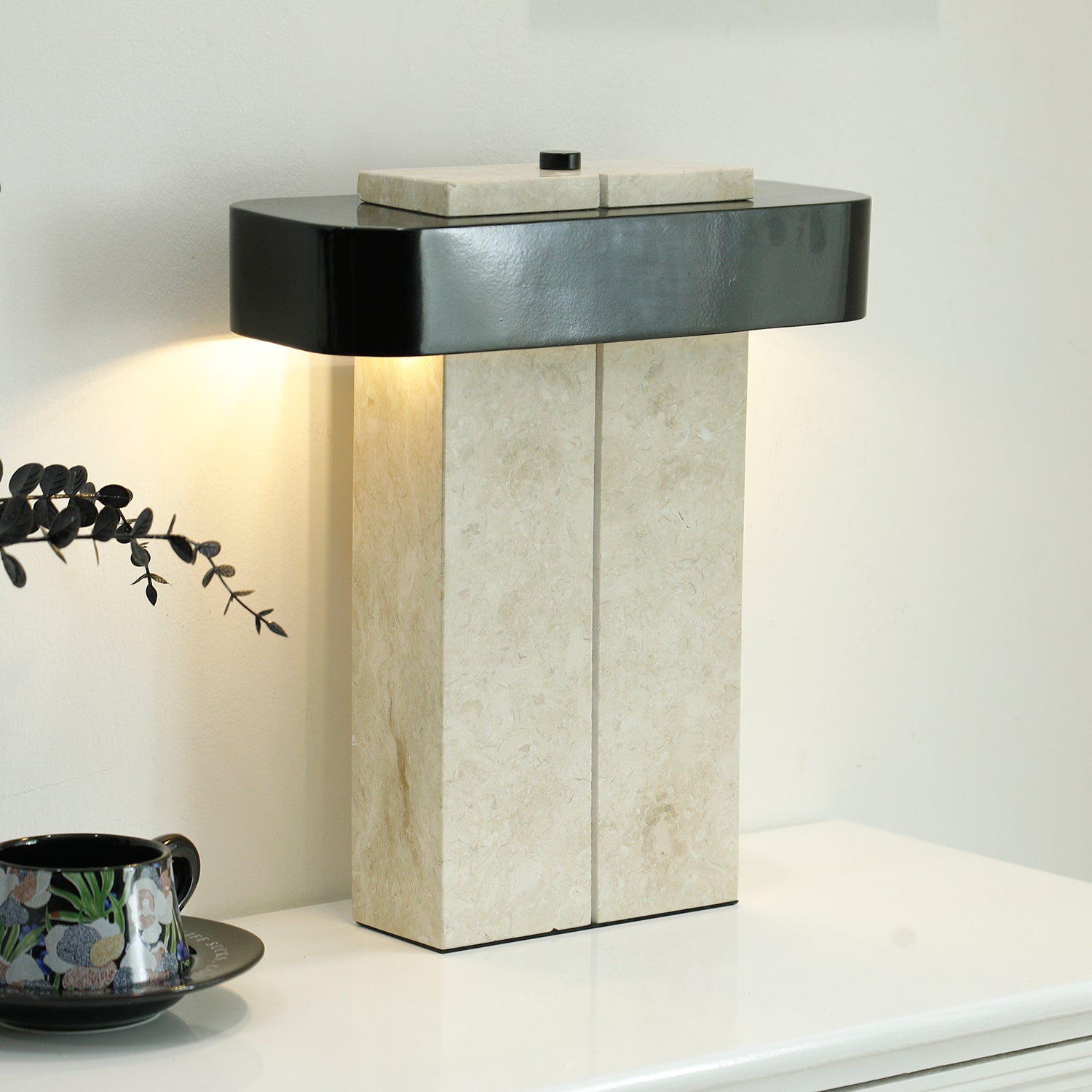 Abram Modern Marble Table Lamp-Neutral Decor