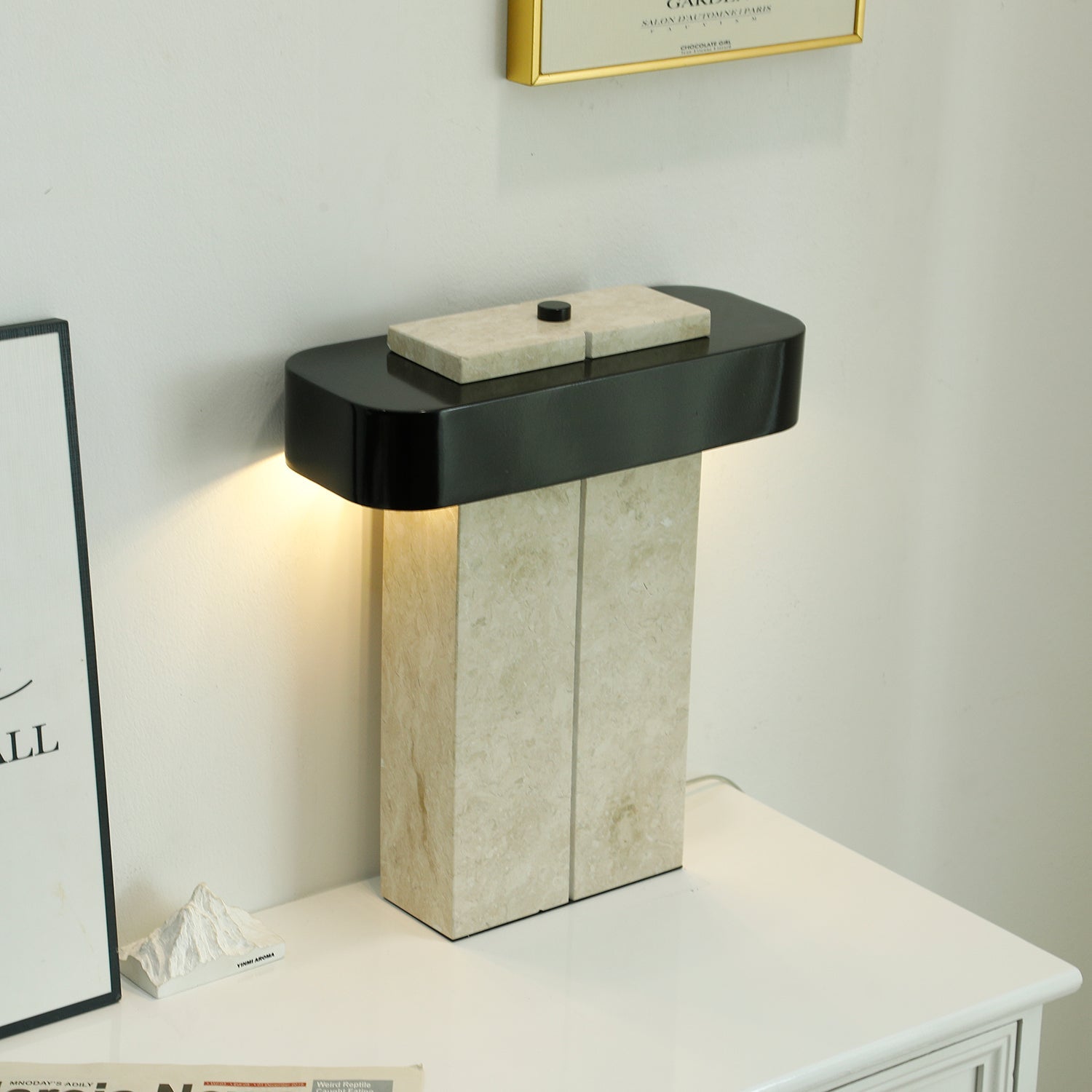 Abram Modern Marble Table Lamp-Neutral Decor