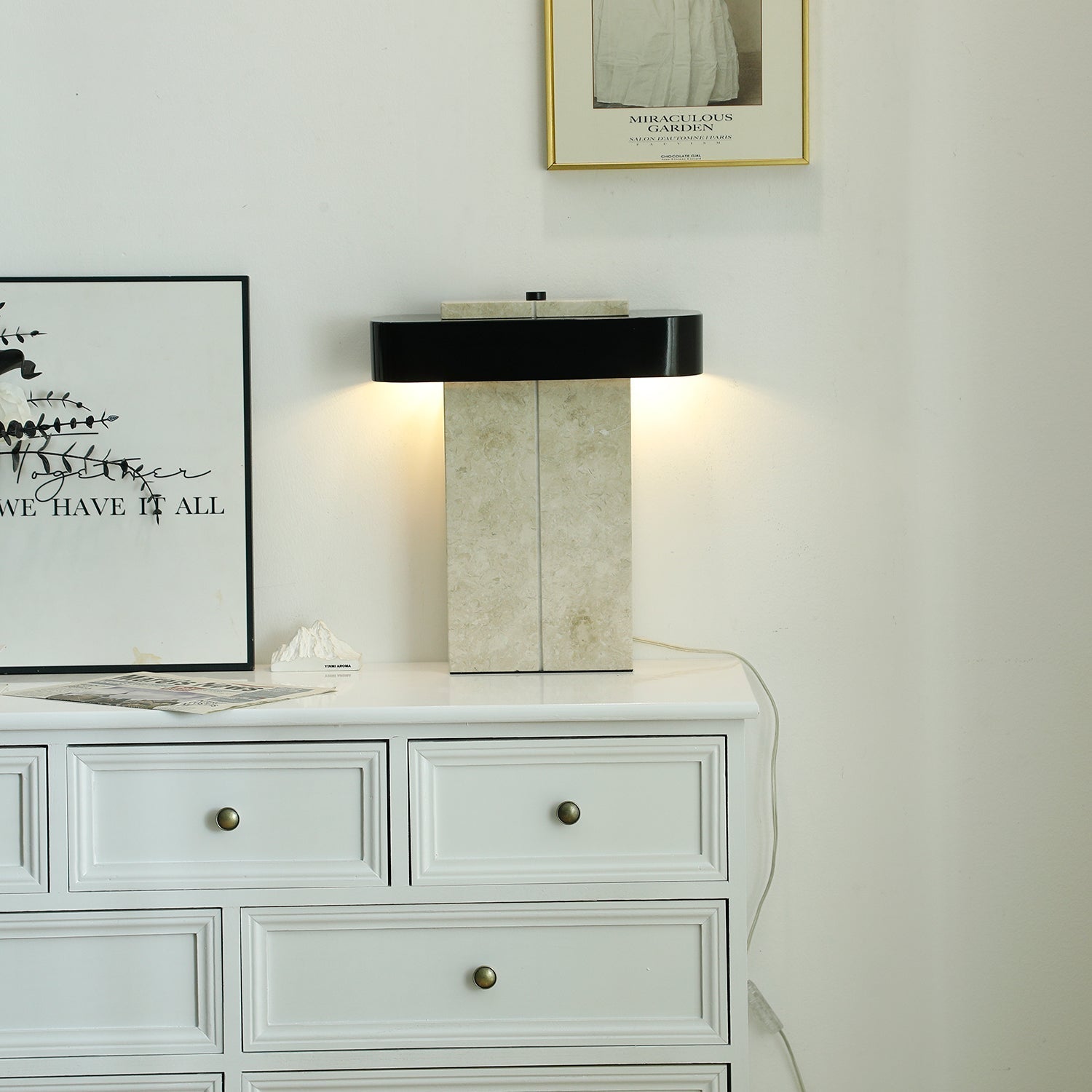 Abram Modern Marble Table Lamp-Neutral Decor