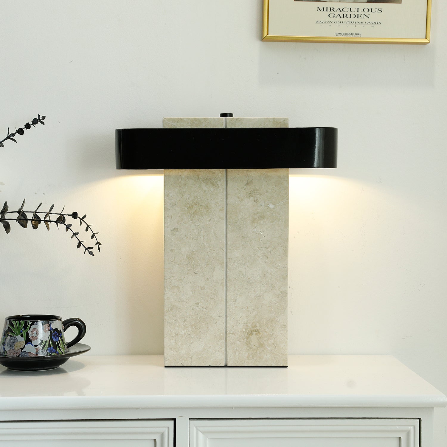 Abram Modern Marble Table Lamp-Neutral Decor