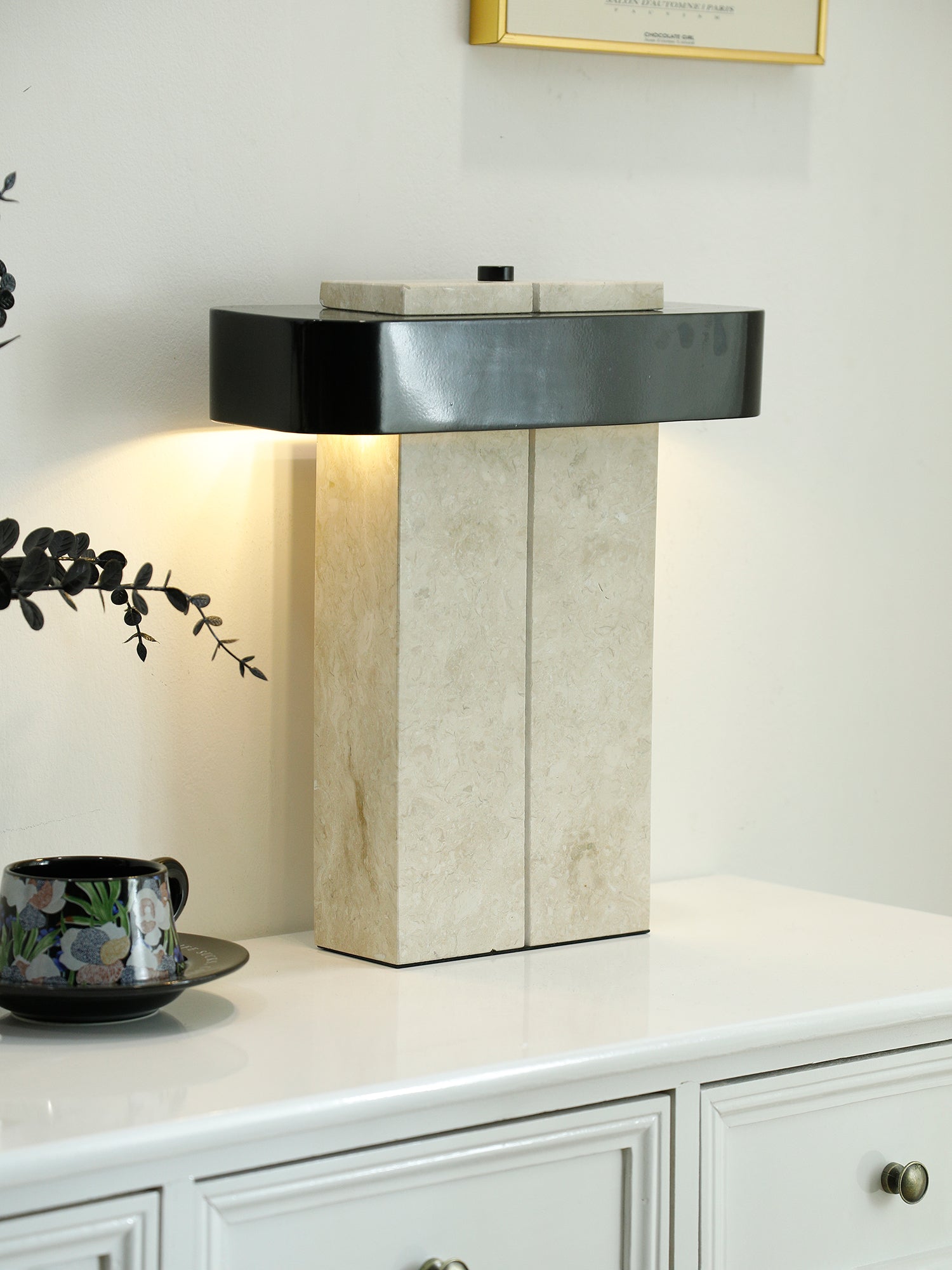 Abram Modern Marble Table Lamp-Neutral Decor