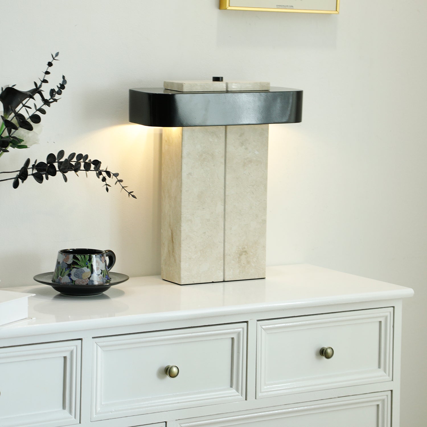 Abram Modern Marble Table Lamp-Neutral Decor