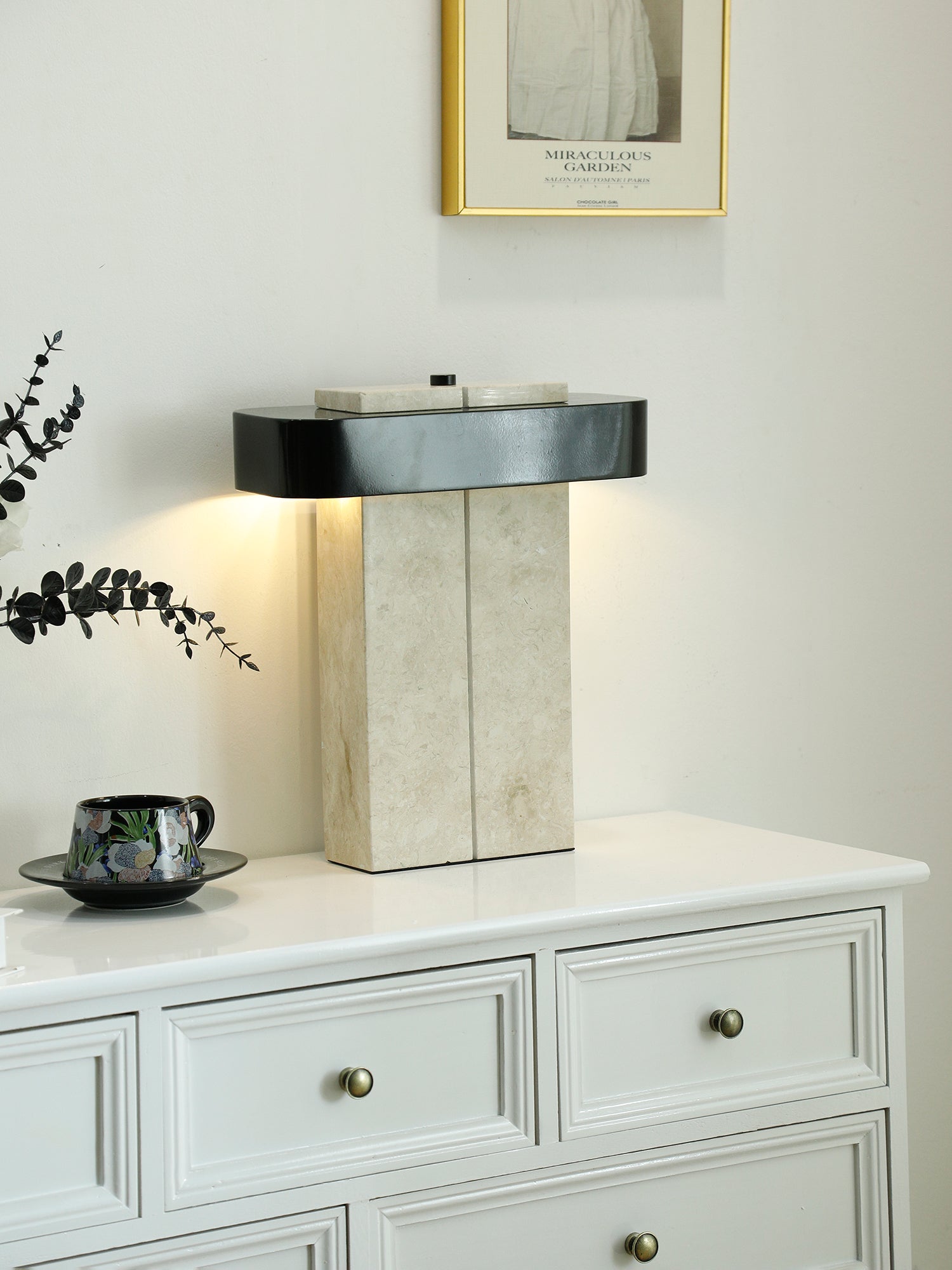 Abram Modern Marble Table Lamp-Neutral Decor