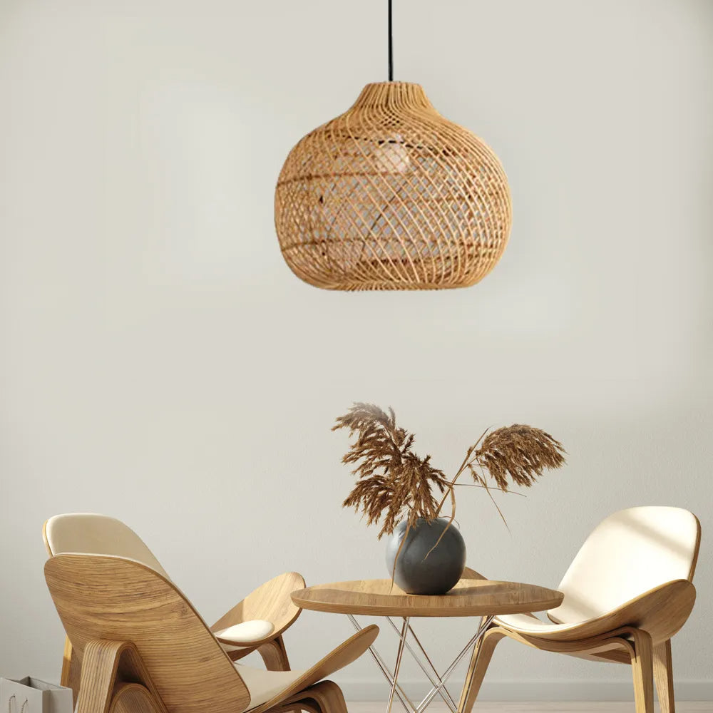 Overhead view of the Bawang Lantern Pendant Lamp.
