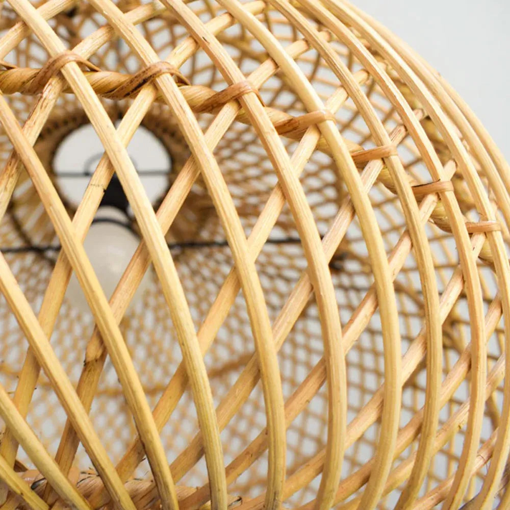 Bawang pendant lamp demonstrating its scale in a furnished room.