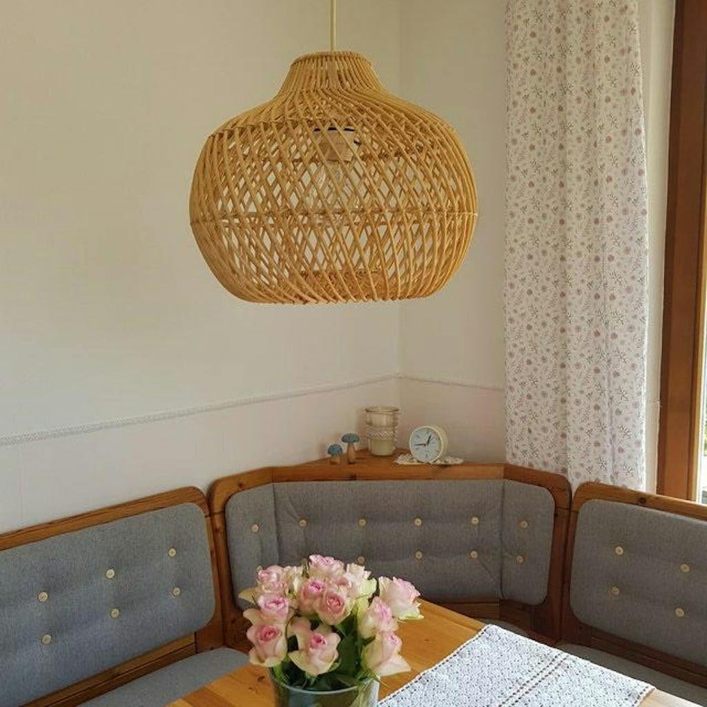 Bawang Pendant Lamp in a Japandi-inspired entryway.
