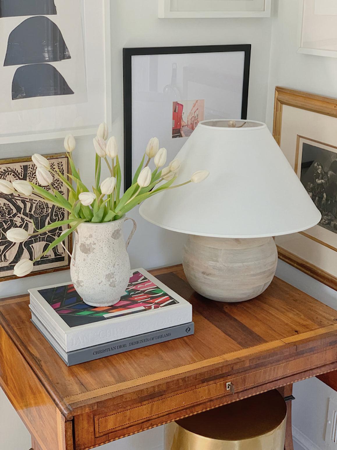 Domino Minimalilst Wood Table Lamp-Neutral Decor
