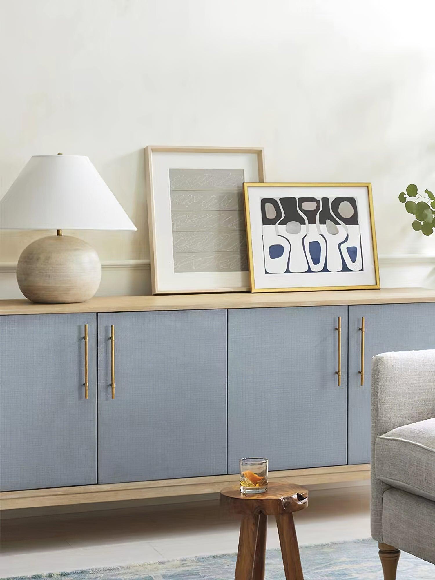 Domino Minimalilst Wood Table Lamp-Neutral Decor