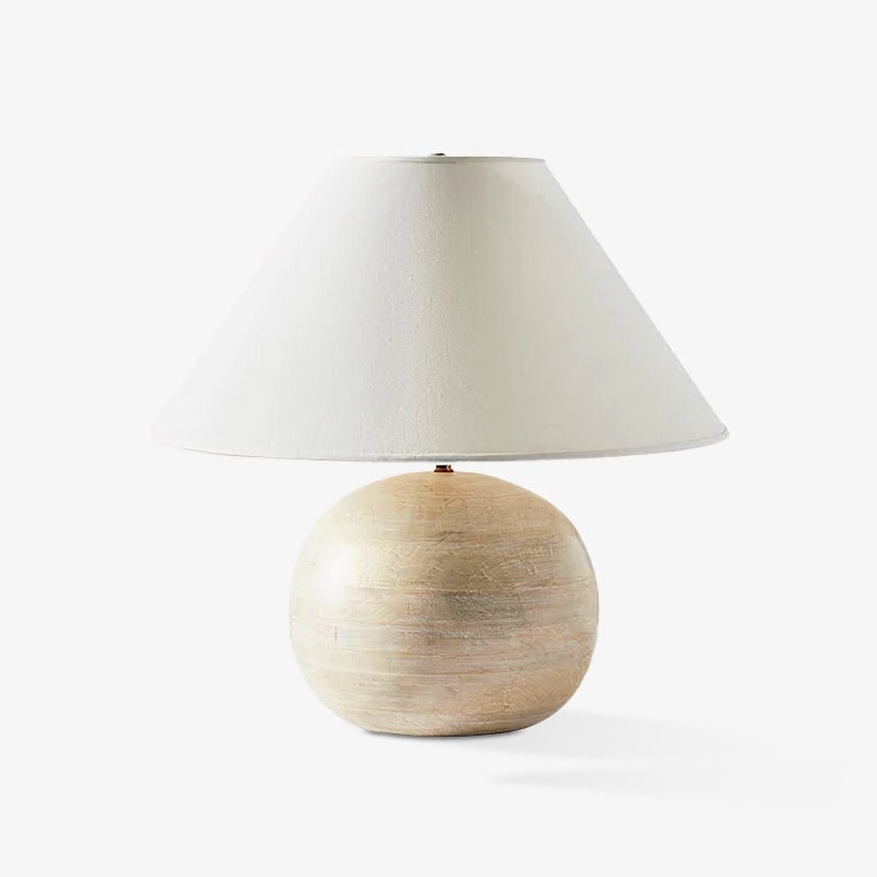 Domino Minimalilst Wood Table Lamp-Neutral Decor