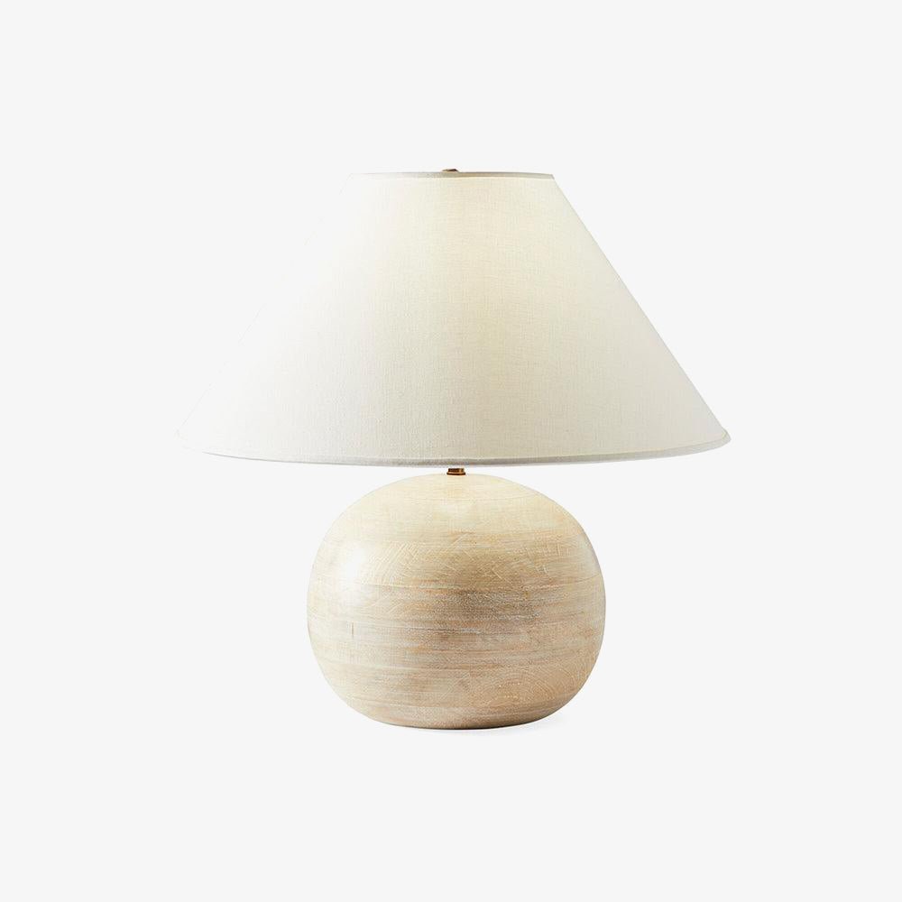 Domino Minimalilst Wood Table Lamp-Neutral Decor