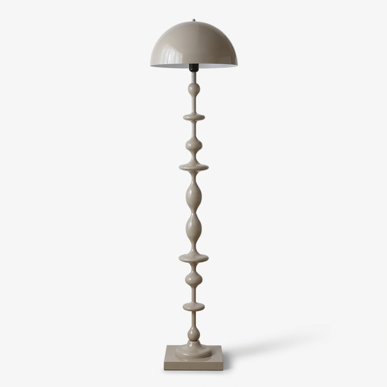 Beaded Mushroom Floor Lamp-Neutral Decor
