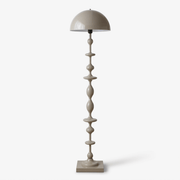 Beaded Mushroom Floor Lamp-Neutral Decor