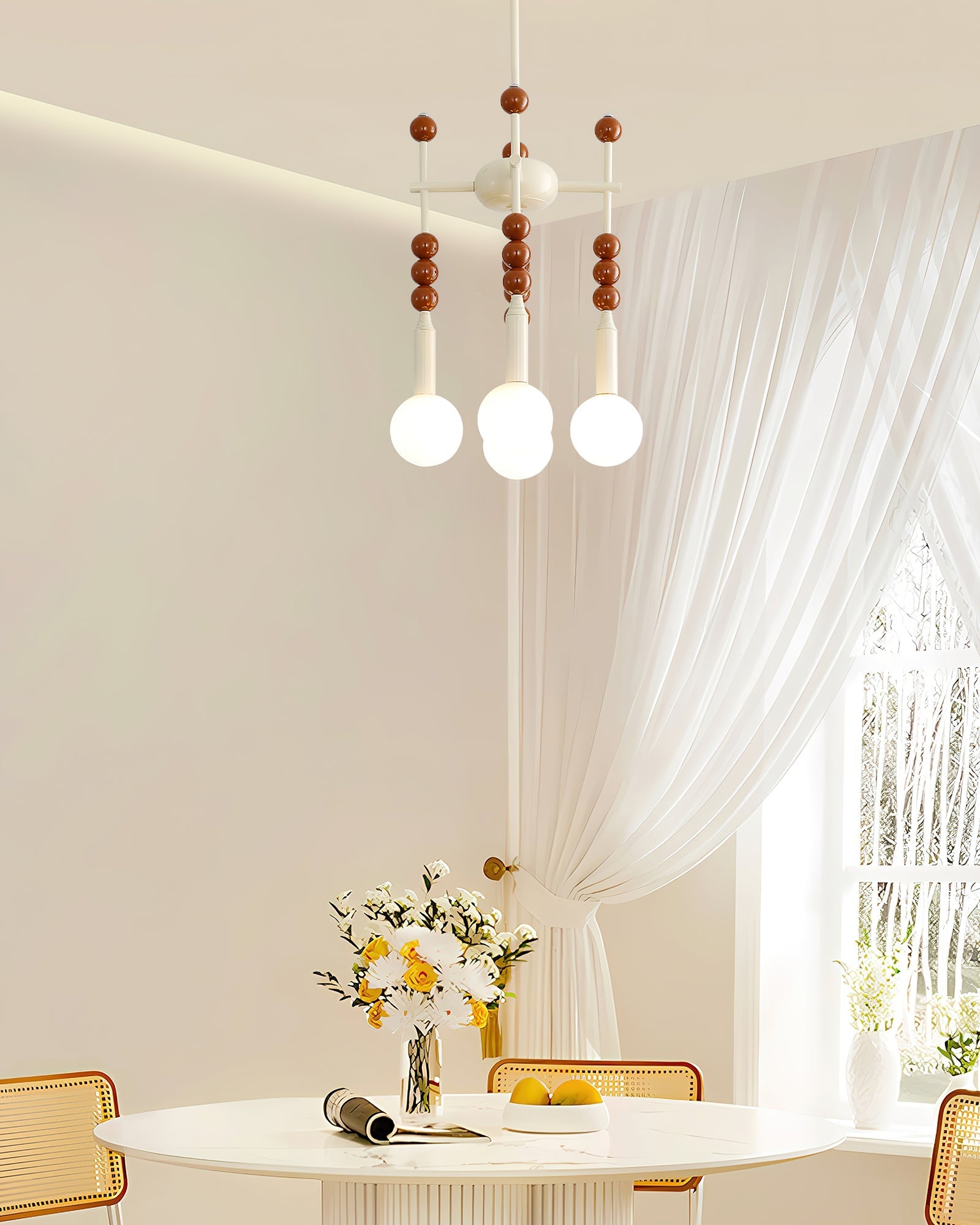 Coshae Nordic Art Glass Pendant Light-Neutral Decor
