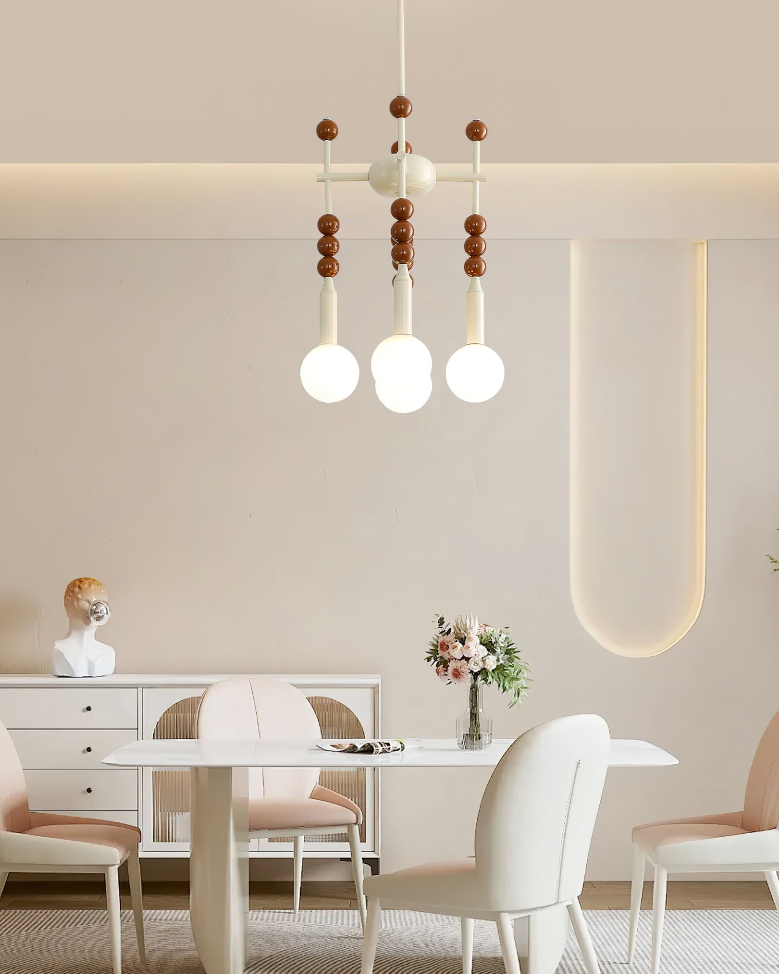 Coshae Nordic Art Glass Pendant Light-Neutral Decor