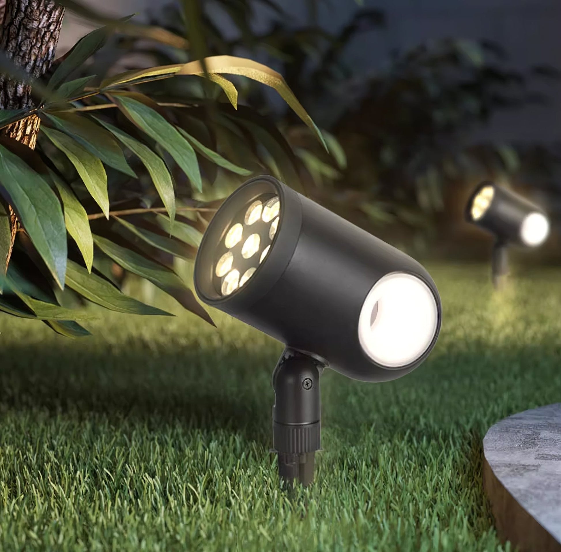 Bluxyn Spike Adjustable Landscape Spotlight-Neutral Decor