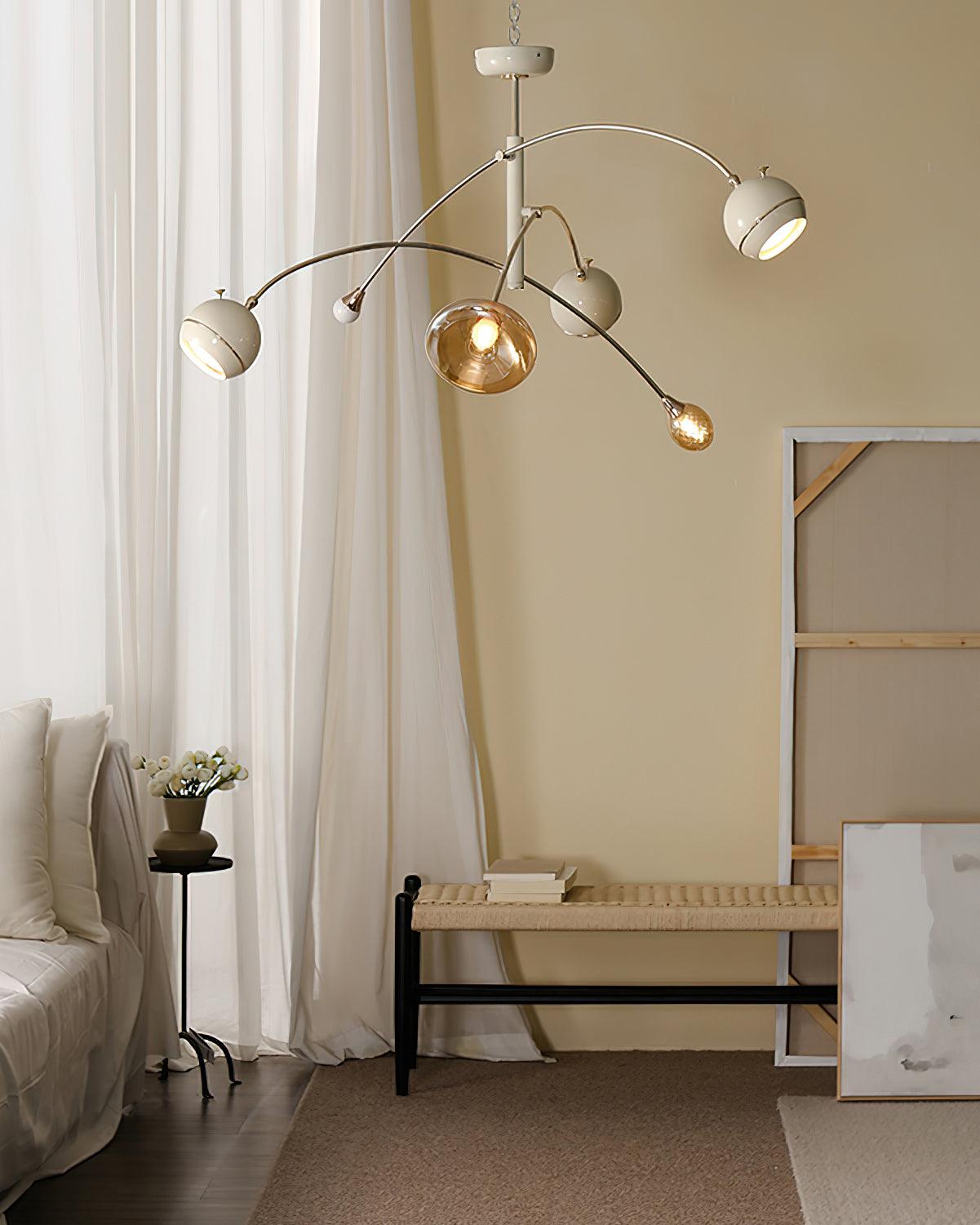 Lustra Chandelier Green Sci-Fi Elegant-Neutral Decor