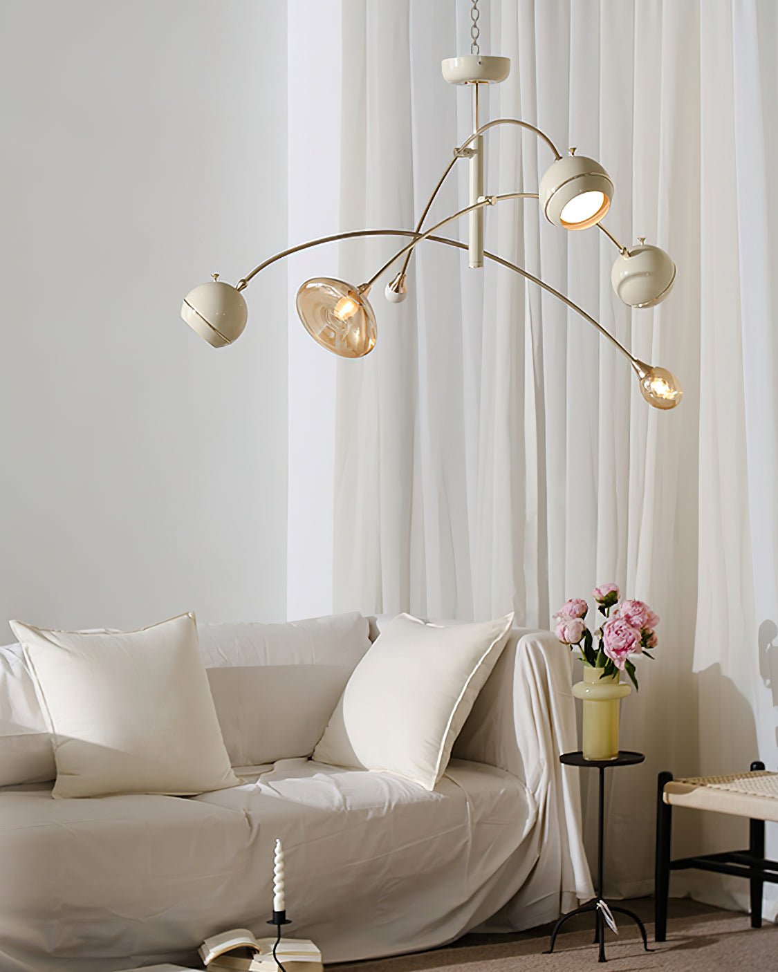 Lustra Chandelier Green Sci-Fi Elegant-Neutral Decor