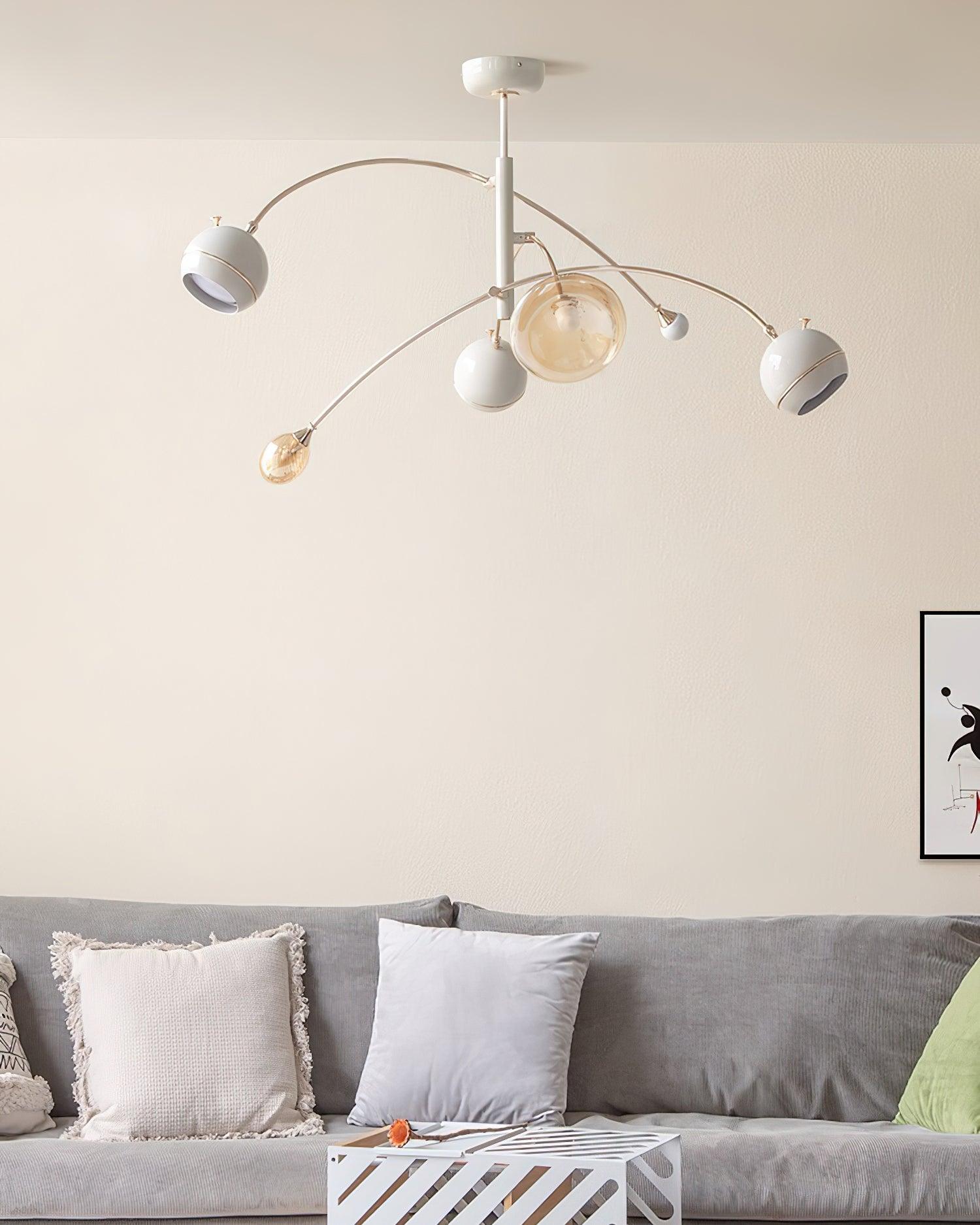 Lustra Chandelier Green Sci-Fi Elegant-Neutral Decor