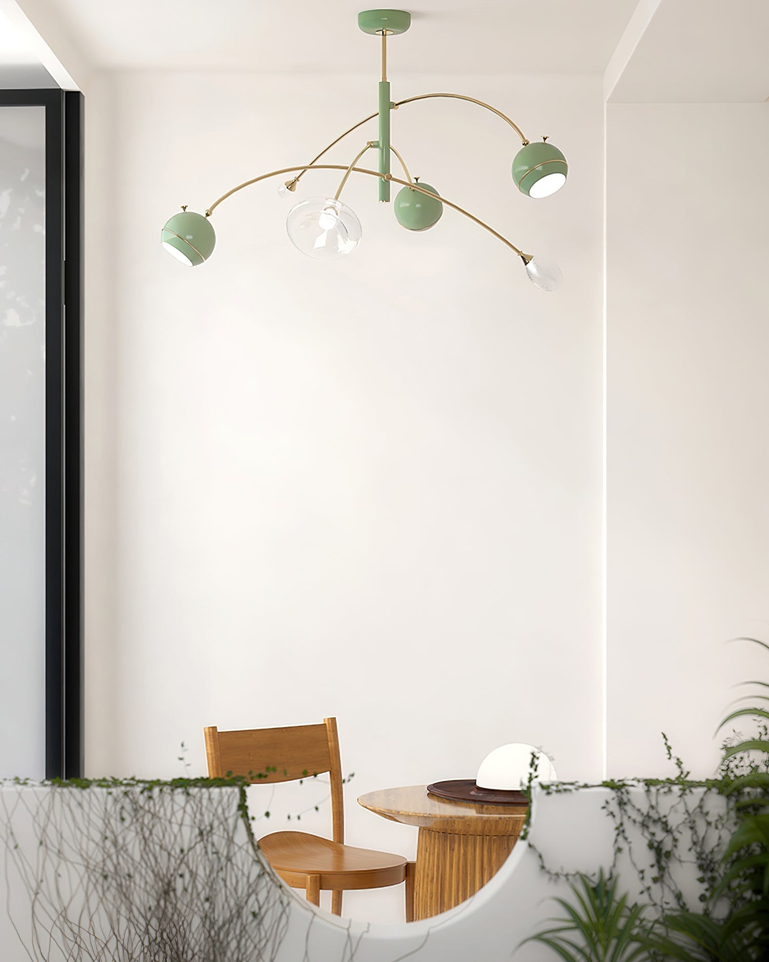 Lustra Chandelier Green Sci-Fi Elegant-Neutral Decor