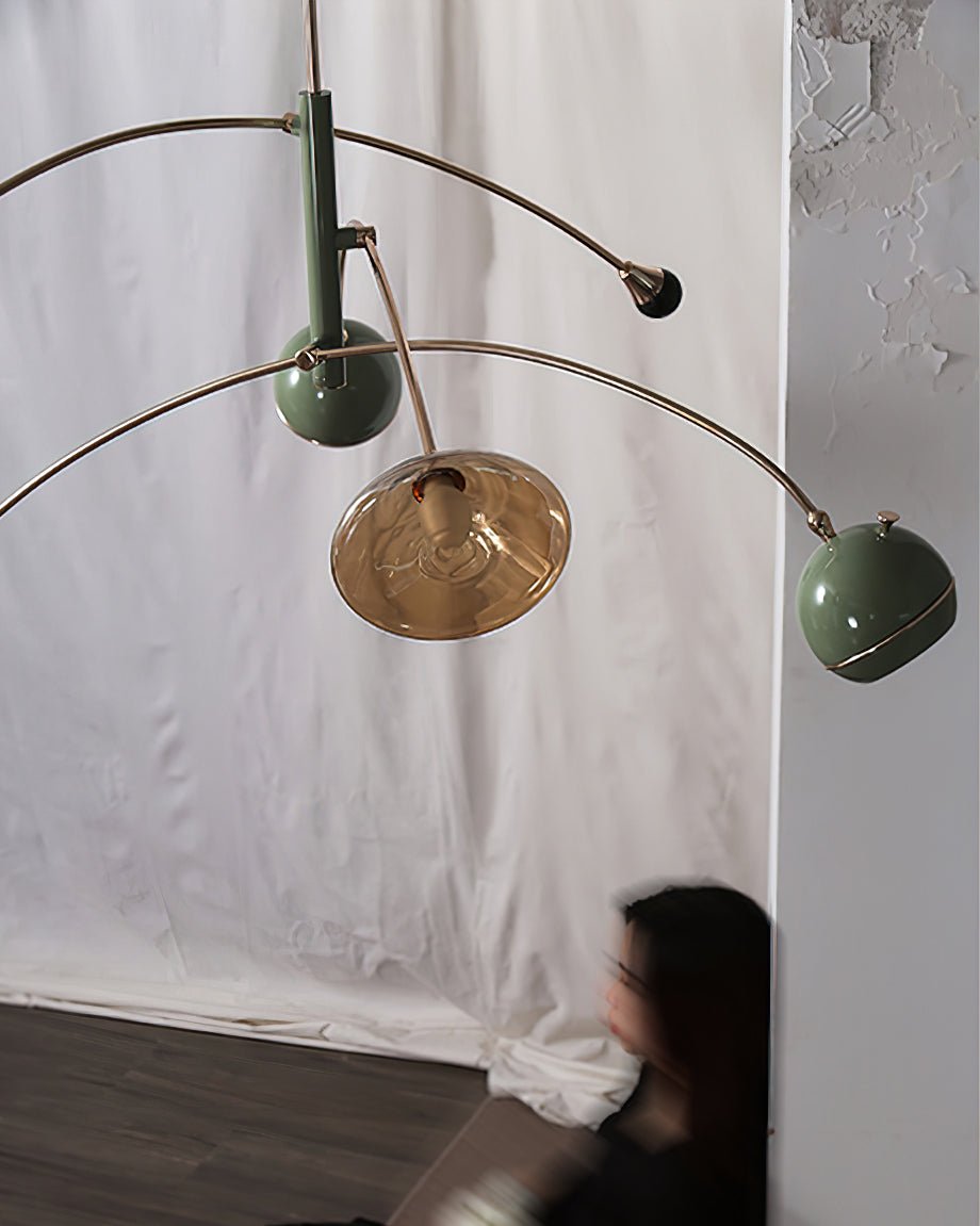 Lustra Chandelier Green Sci-Fi Elegant-Neutral Decor