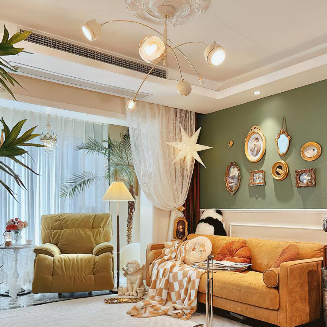 Lustra Chandelier Green Sci-Fi Elegant-Neutral Decor
