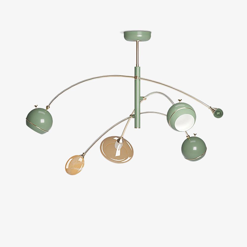 Lustra Chandelier Green Sci-Fi Elegant-Neutral Decor