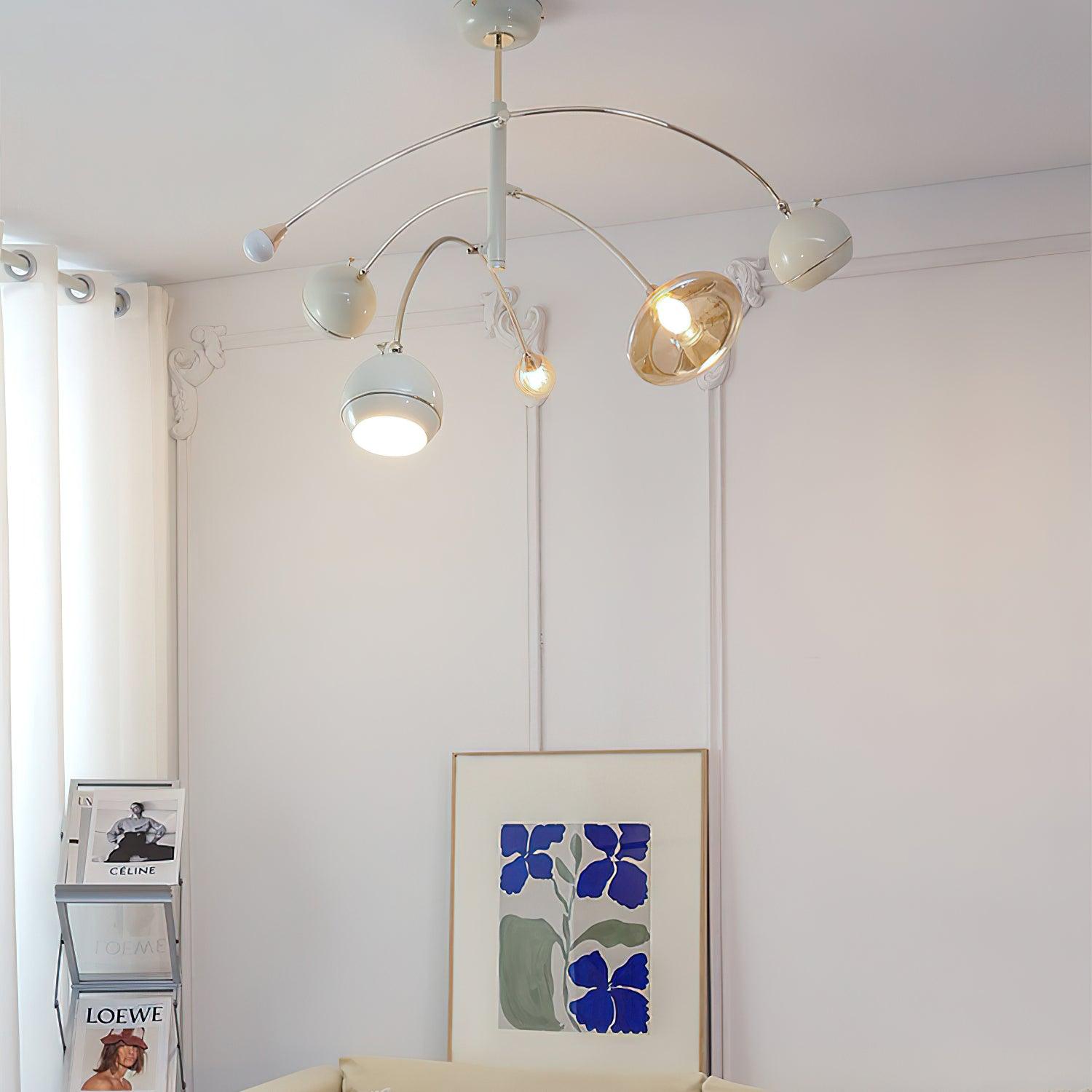 Lustra Chandelier Green Sci-Fi Elegant-Neutral Decor