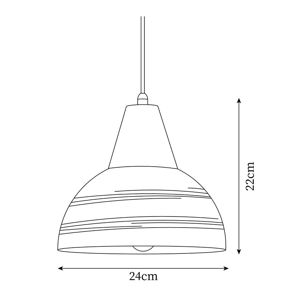 Pendant Lamp Textured Ceramic Shade Tapered Nordic Minimalist