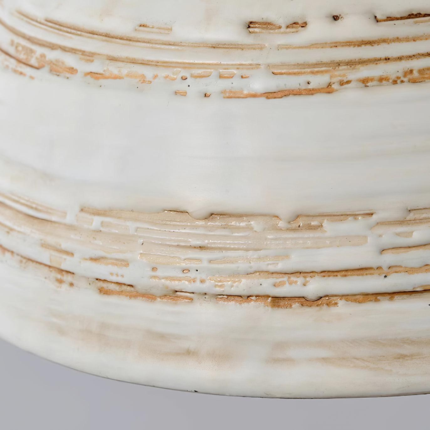 Pendant Lamp Textured Ceramic Shade Tapered Nordic Minimalist