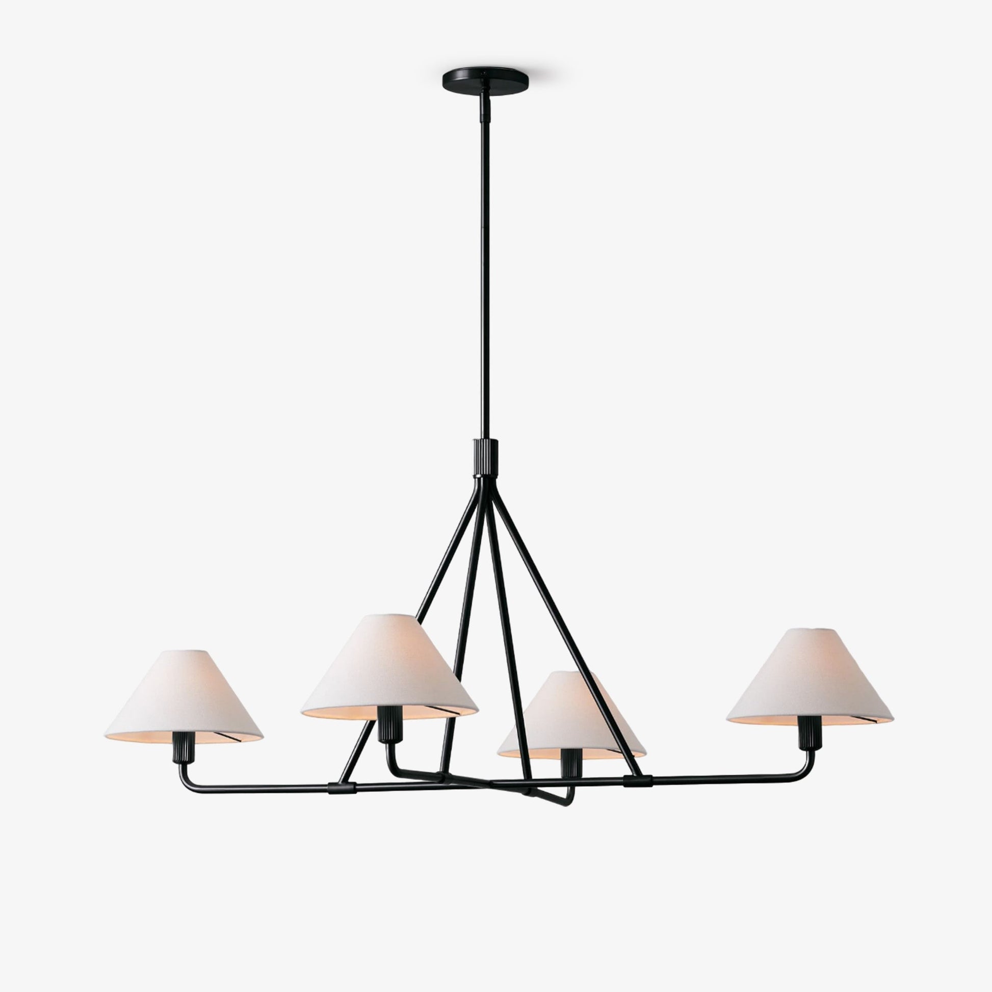 Vase Chandelier Cone Shade Minimalist-Neutral Decor