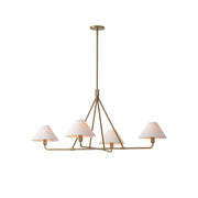 Ornuvyh Vintage Industrial Metal Fabric Chandelier