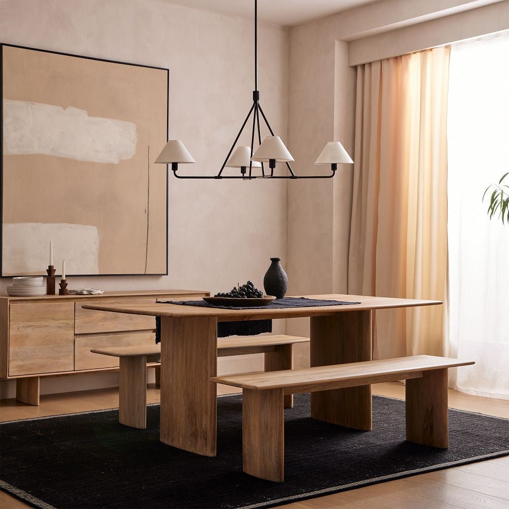 Vase Chandelier Cone Shade Minimalist-Neutral Decor
