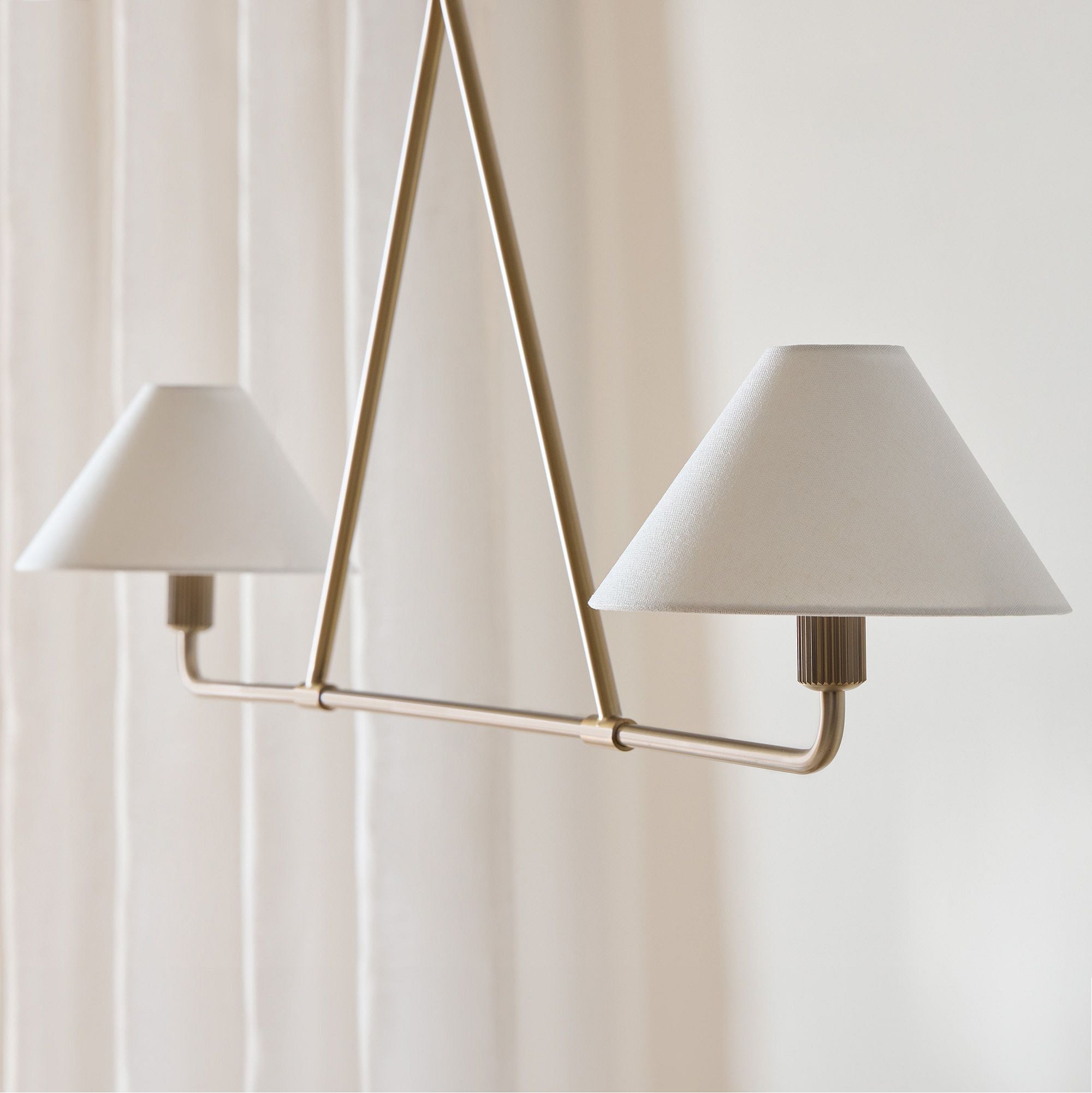 Vase Chandelier Cone Shade Minimalist-Neutral Decor