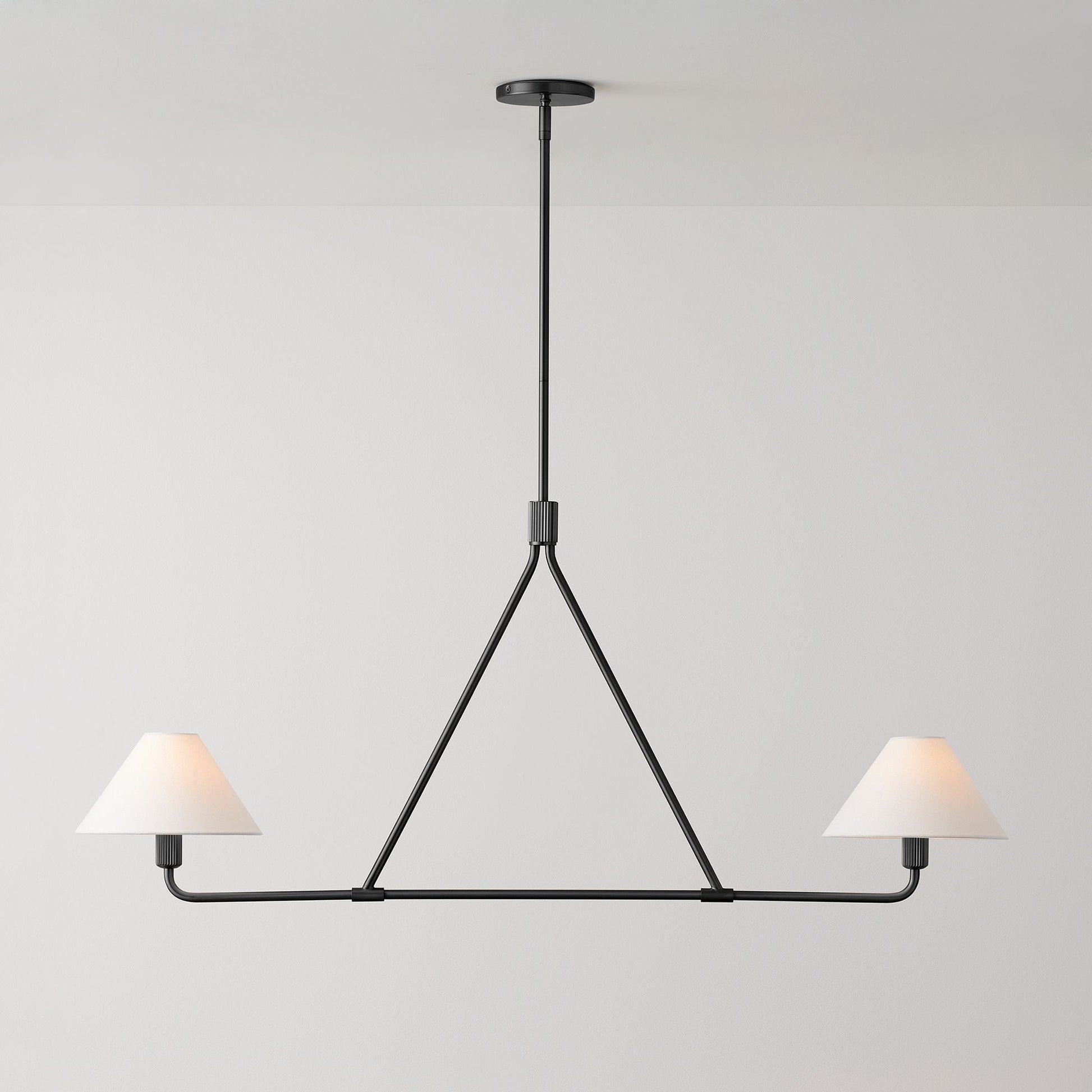 Vase Chandelier Cone Shade Minimalist-Neutral Decor