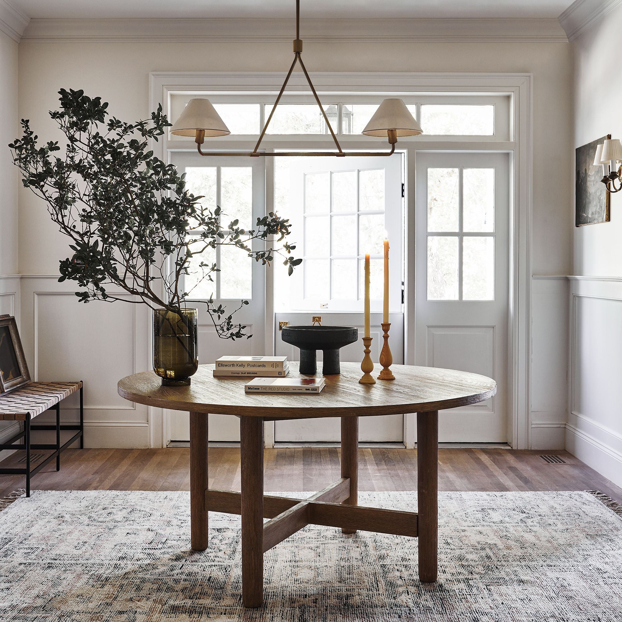 Vase Chandelier Cone Shade Minimalist-Neutral Decor