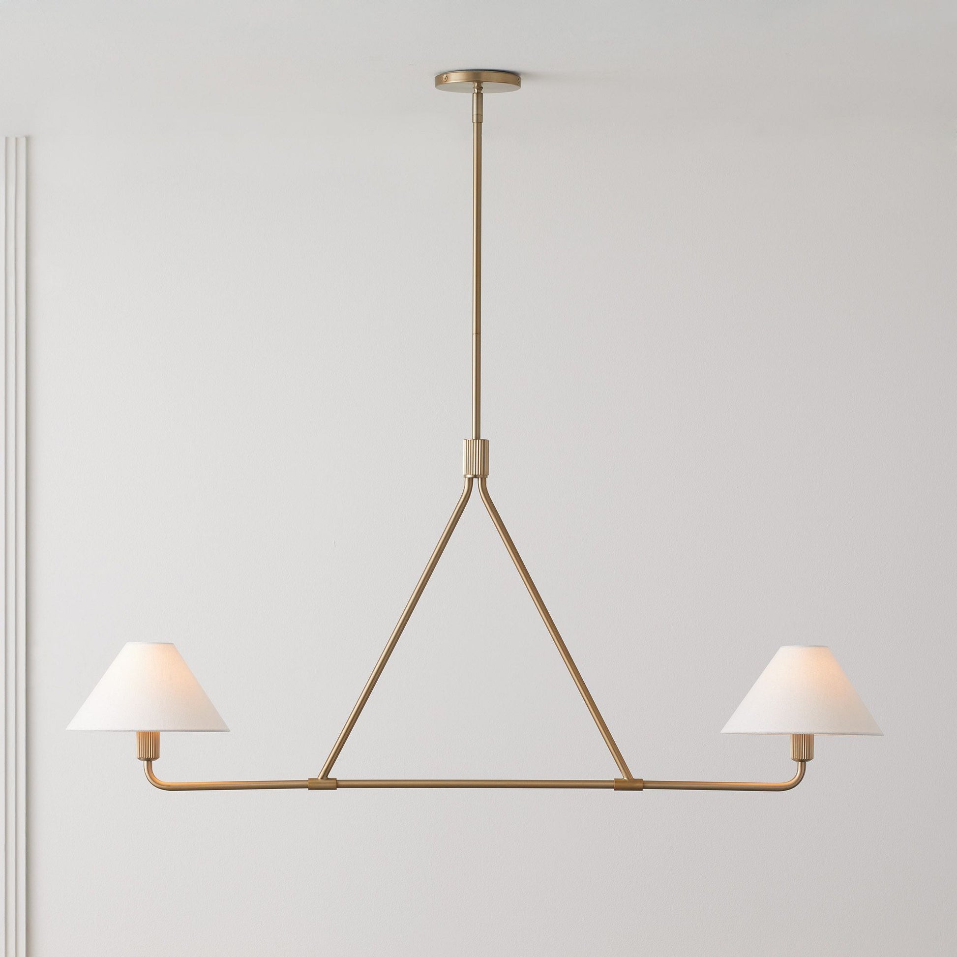 Vase Chandelier Cone Shade Minimalist-Neutral Decor