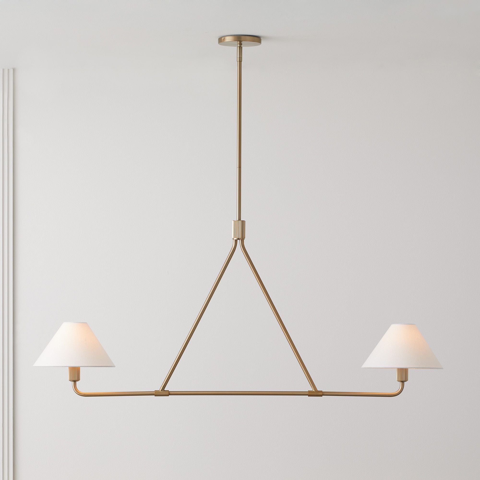 Vase Chandelier Cone Shade Minimalist-Neutral Decor
