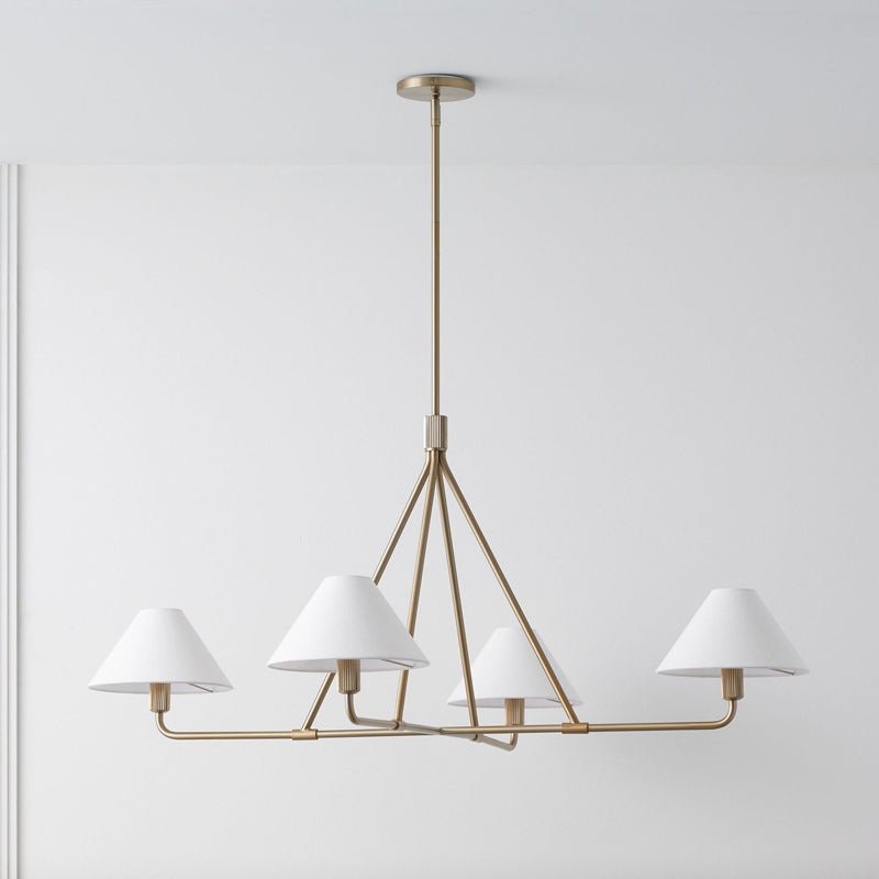 Vase Chandelier Cone Shade Minimalist-Neutral Decor