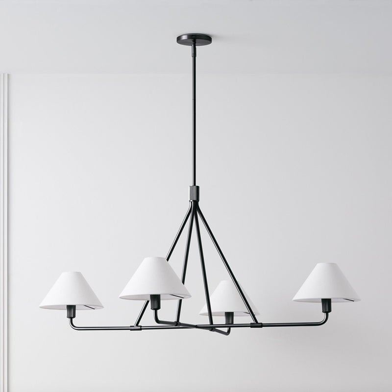 Vase Chandelier Cone Shade Minimalist-Neutral Decor