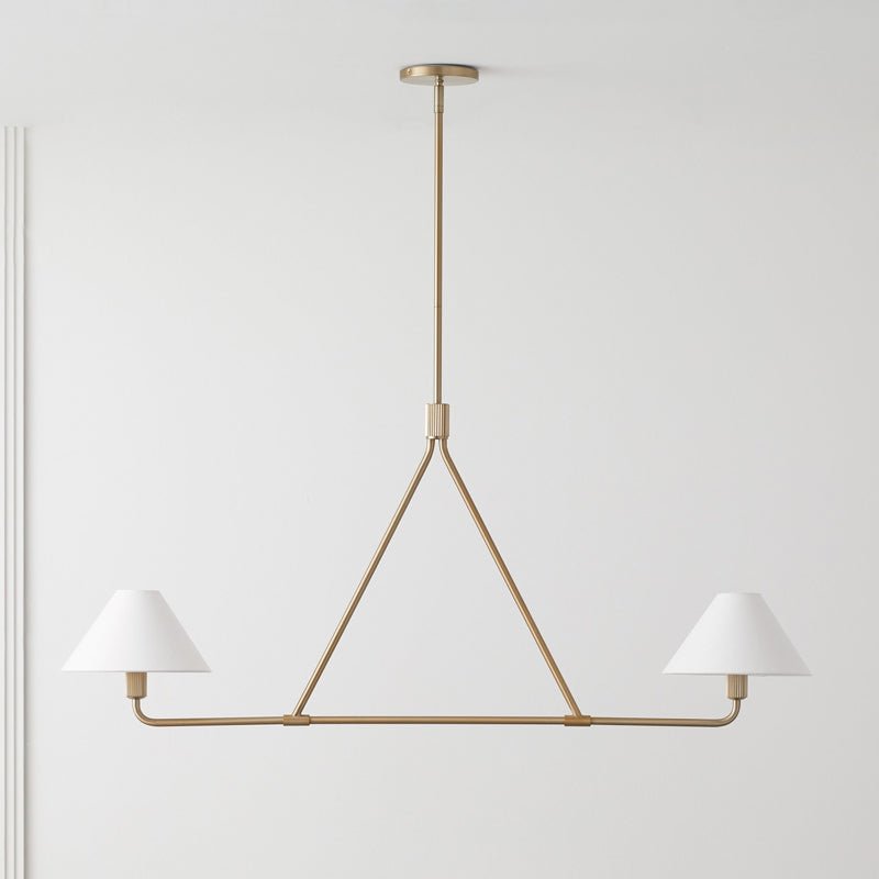 Vase Chandelier Cone Shade Minimalist-Neutral Decor
