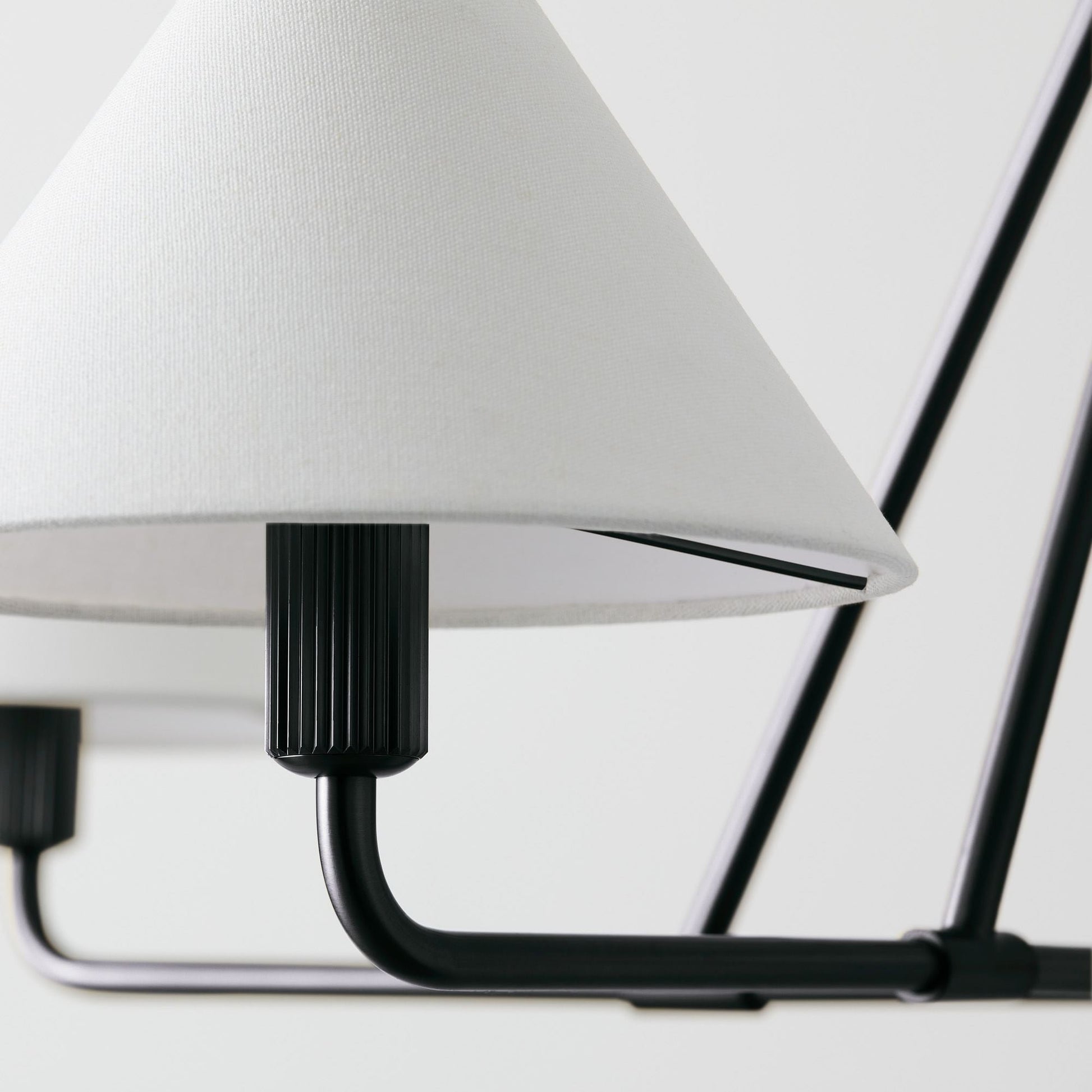 Vase Chandelier Cone Shade Minimalist-Neutral Decor