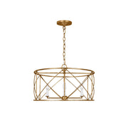 Waegnuvyu Modern Minimalist Vintage Industrial Metal Lantern Chandelier