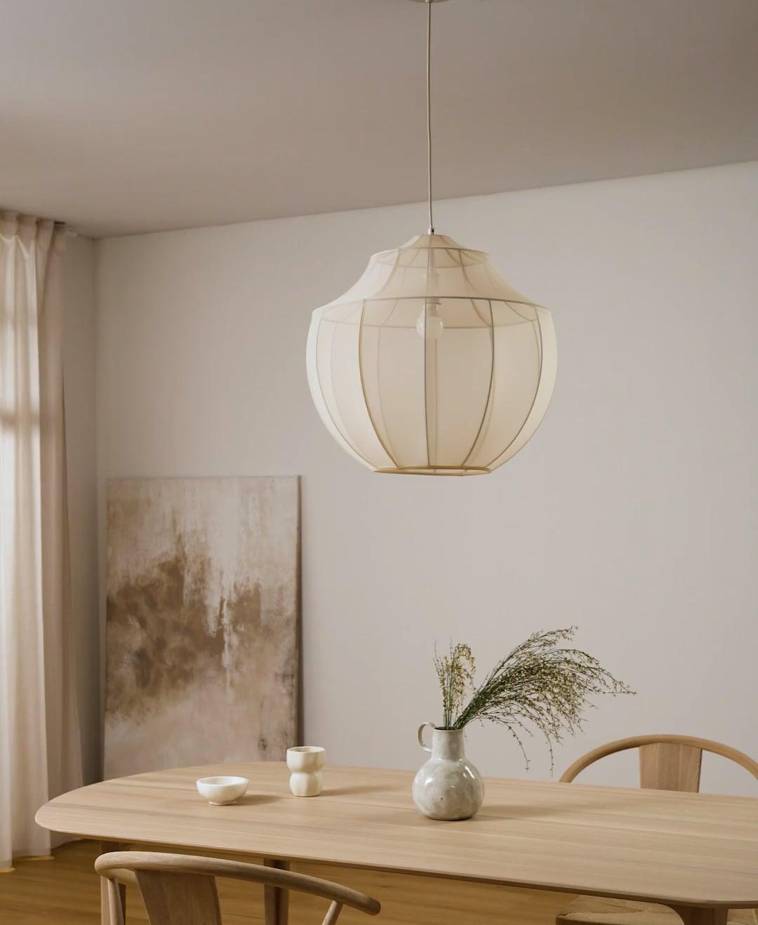 Frigen Premium Elegance Mesh Fabric Pendant Light-Neutral Decor