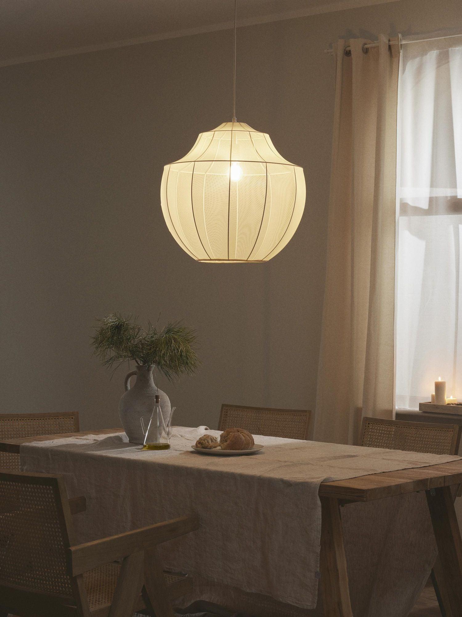 Frigen Premium Elegance Mesh Fabric Pendant Light-Neutral Decor