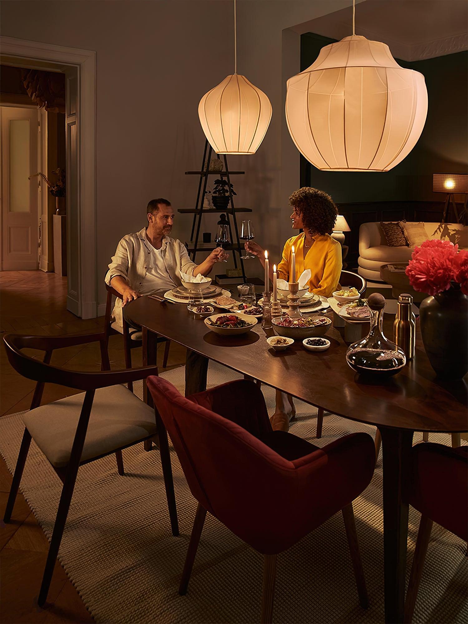 Frigen Premium Elegance Mesh Fabric Pendant Light-Neutral Decor
