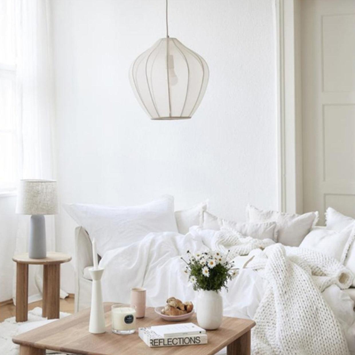 Frigen Premium Elegance Mesh Fabric Pendant Light-Neutral Decor