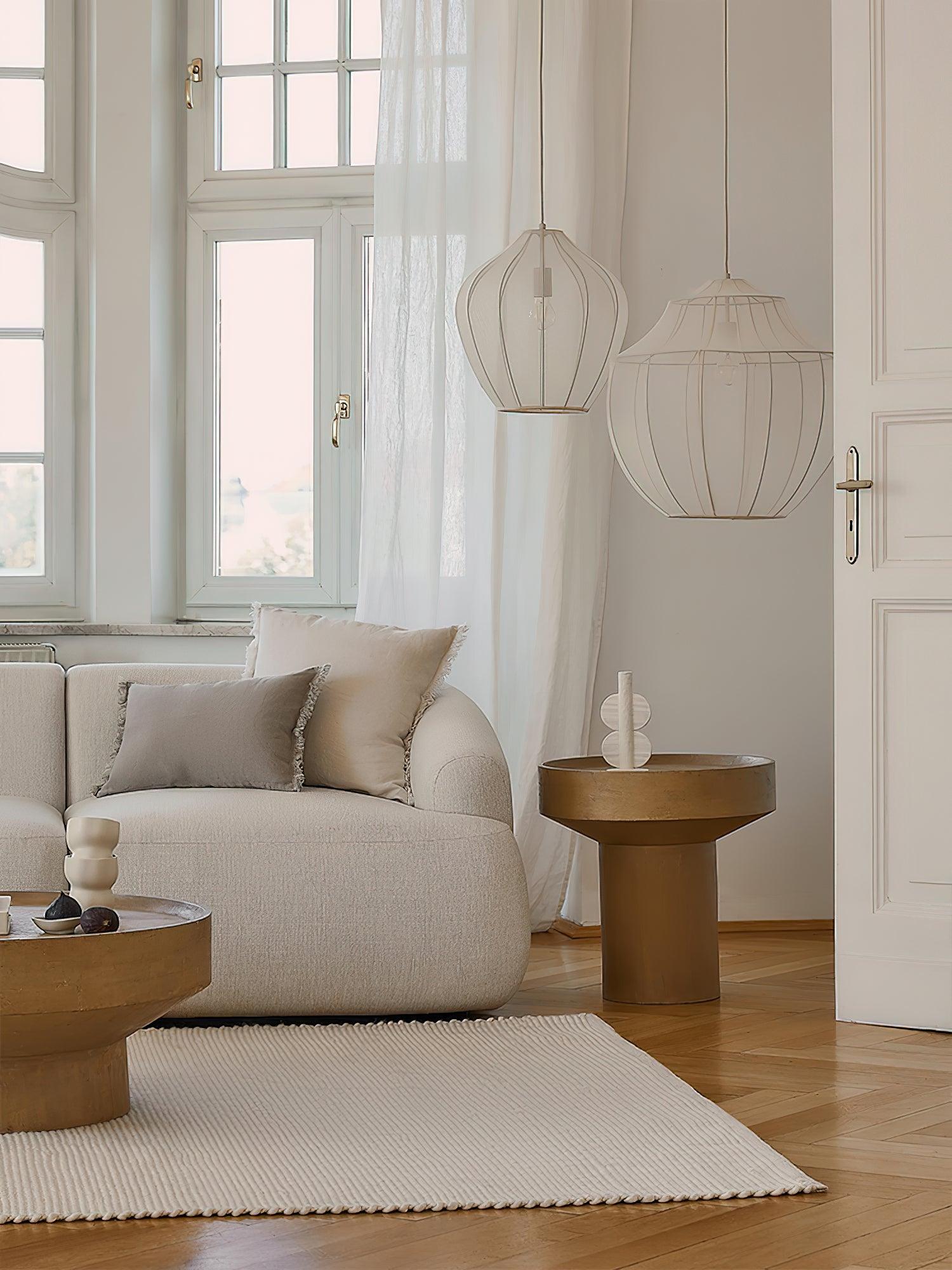 Frigen Premium Elegance Mesh Fabric Pendant Light-Neutral Decor